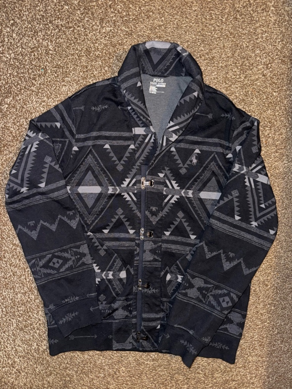 Polo Ralph Lauren Cotton-Blend Shawl Cardigan - Picture 4 of 12